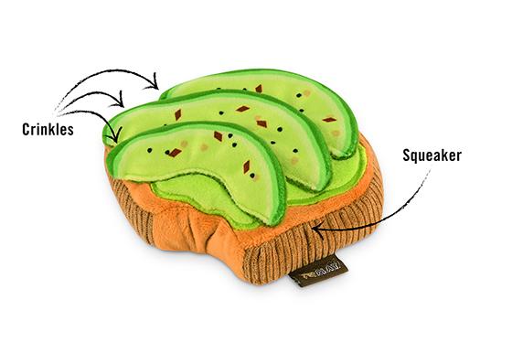 Avocado Toast & Bloody Mary Plush Dog Toys