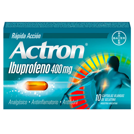 Actron 400Mg Ibuprofeno X Capsulas Blandas