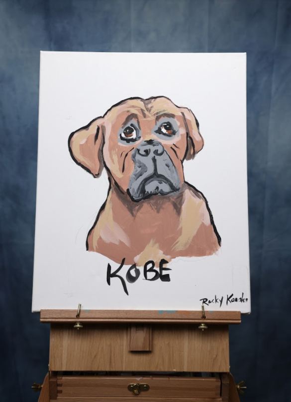 Kobe Painting by Rocky Kanaka