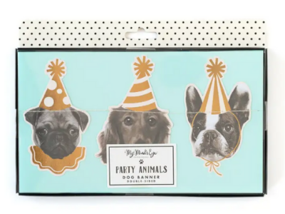 Party Animals Dog Banner