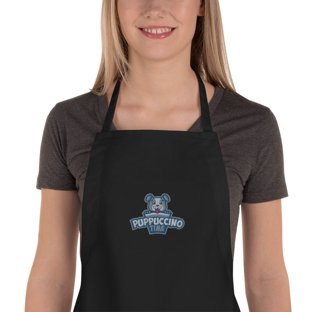 Puppuccino Time Pet Chef Apron by Rocky Kanaka