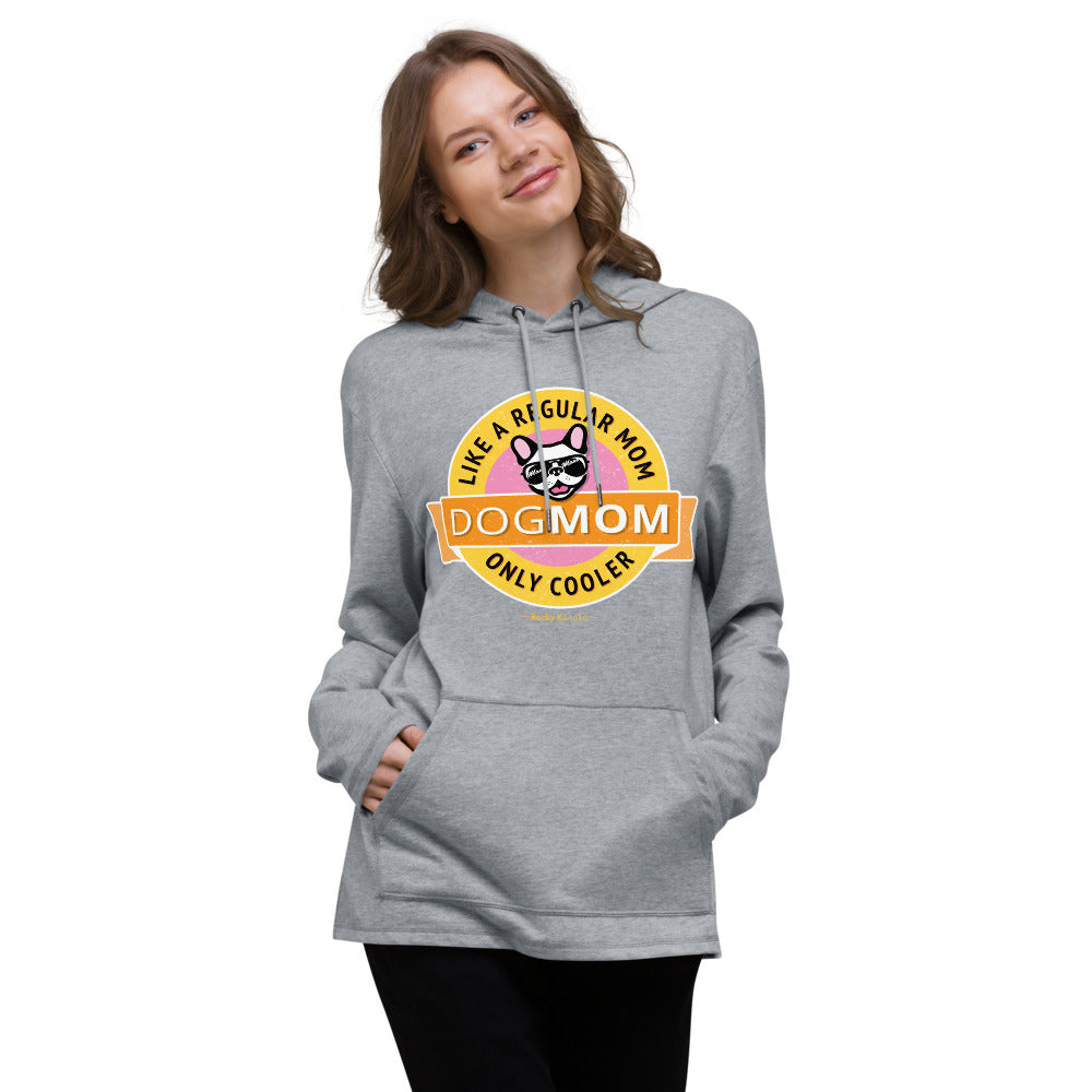 Dog Mom: Unisex Lightweight Hoodie