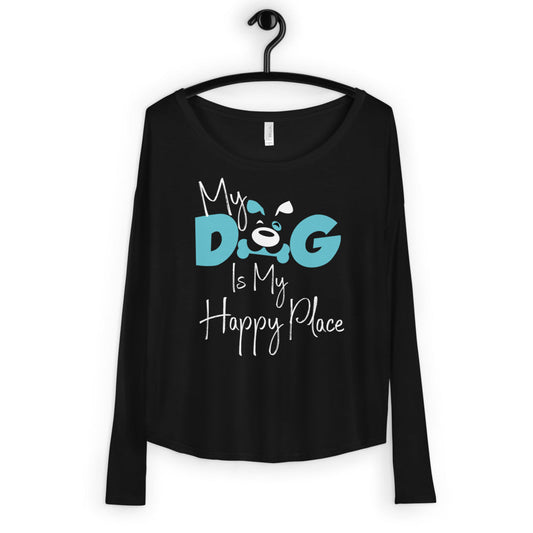 Happy Place: Ladies' Long Sleeve Tee