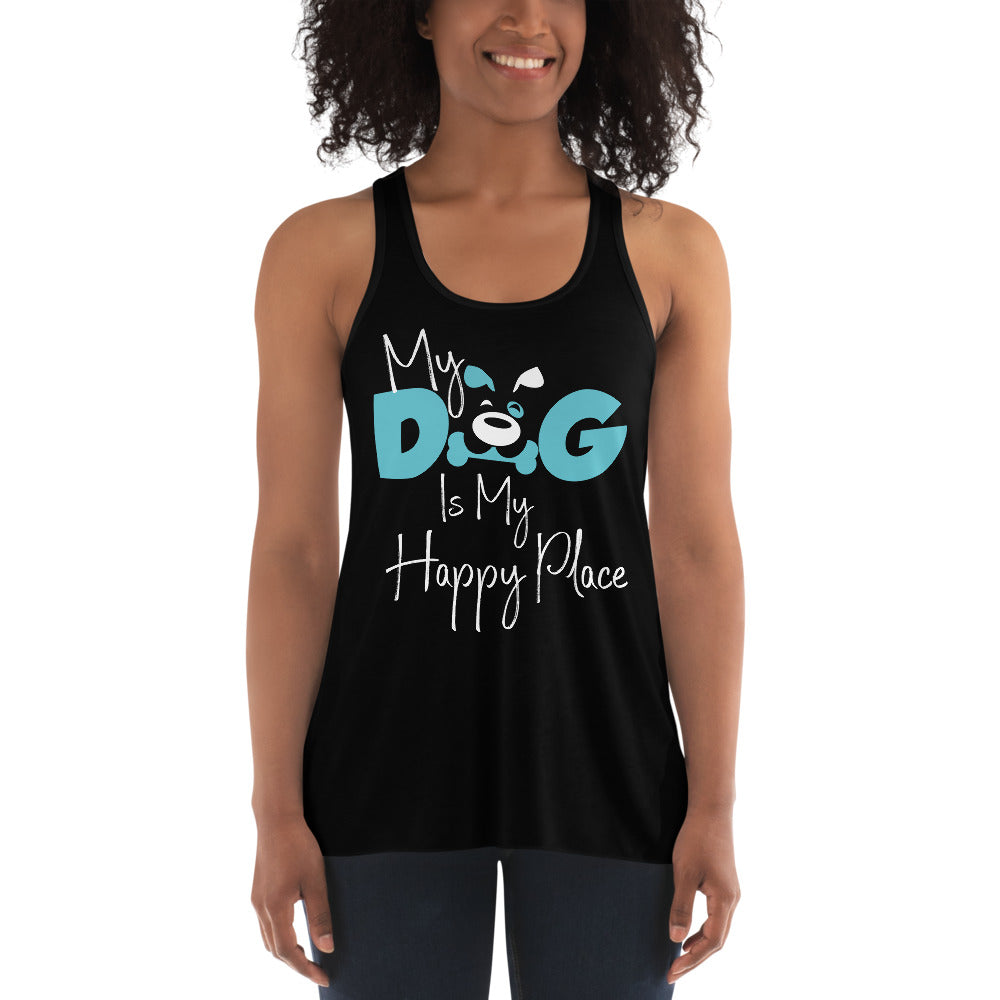 Happy Place: Women's Flowy Racerback Tank